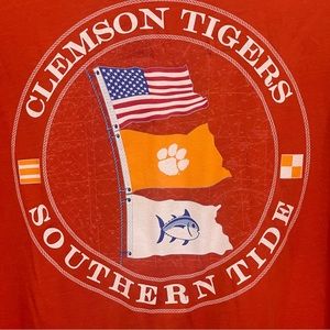 Southern Tide Ship Jack Long Sleeve T-shirt Size L Clemson Tigers